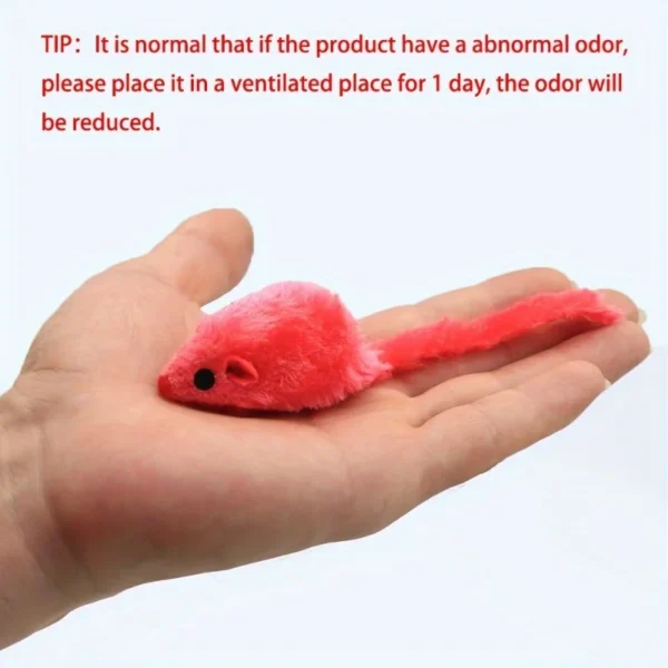 25 Pack Plush Little Mice Cat Toys Mouse Shaped cat Toys Interactive Mouse Toys Suitable for Aggressive Games Sports - Image 5