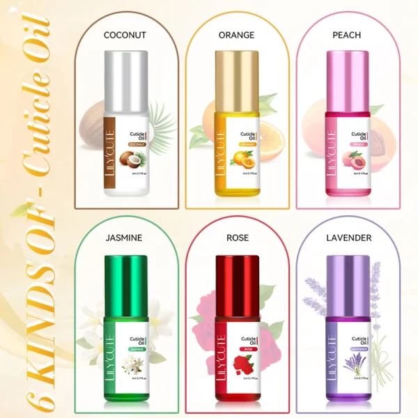 LILYCUTE 5ml Nail Nutrition Oil Nail Treatment Cuticle Repair Oil Prevent Agnail Nail Polish Nourish Skin Remedy Nail Care Tool - Image 2