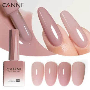 Canni Nail Gel Polish Jelly Nude Color HEMA FREE TPO FREE 9ml Transparent Semi Permanent Natural Nude French Nail Gel Lacquer