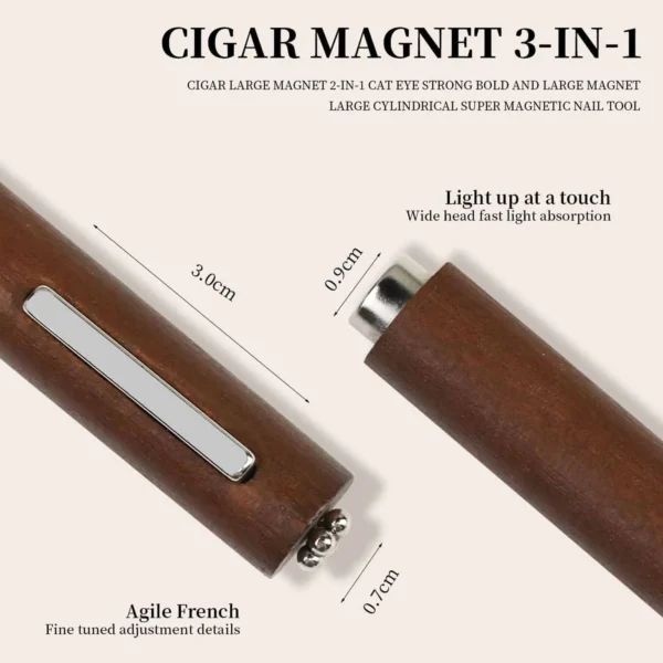 3 In 1 Multifunctional Strong Cat Eye Magnet UV/LED Gel Nail Magnetic Stick for Nail Art Design Manicure Special Tools - Image 6