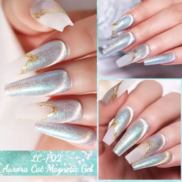 LILYCUTE 7ml Aurora Cat Magnetic Gel Nail Polish Reflective Magnet Gel Varnishes Semi Permanent UV Gel For Nail Art Manicure DIY - Image 5