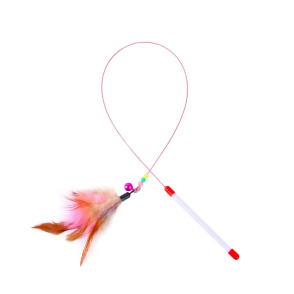 Wire Feather Cat Tickling Stick Pet Products for Cats Pet Cat Toys Interactive Cat Stick Toy Kitten Playing Pet Accessories - Image 5