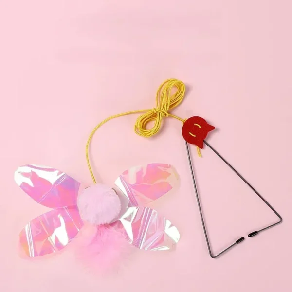 Cat Rope Long Rope Teasing Cat Toy Accessories Pet Kitten Toy Cat Toy Swing Sticky Disc Elastic with Bell Hanging Door Teasing - Image 5
