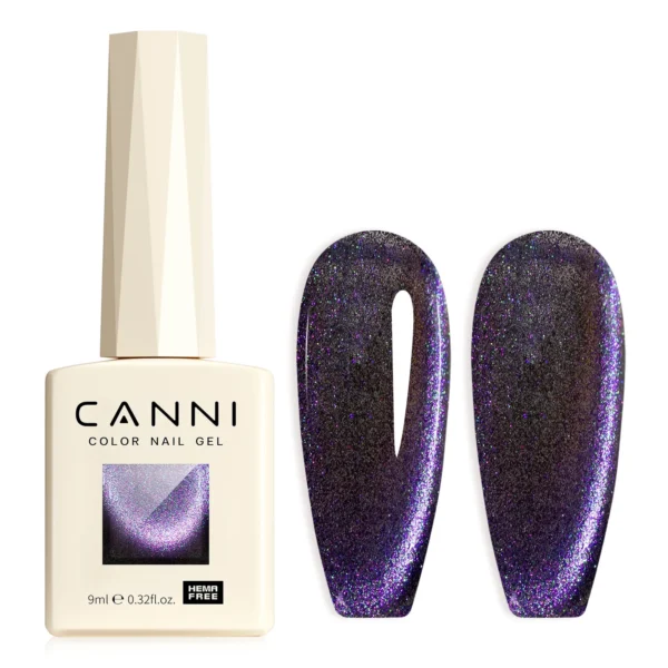CANNI HEMA FREE TPO FREE 9ml Glitter Silver Cat Magnetic Gel Nail Polish Galaxy Diamond Full Coverage Pigmented Gel for Nail - Image 3