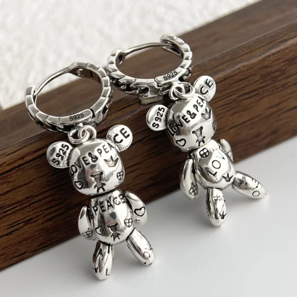 925 Sterling Silver Vintage Earrings For Women Trendy Simple Retro Earring Jewelry Prevent Allergy Party Accessories Gift - Image 1
