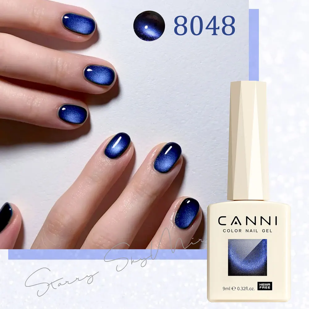 kf-Sa55eff4be80d4d9e8d260e4caa882b85Z CANNI Cat Eye Gel Nail Polish TPO Free Galaxy Glitter Diamond Sparkle Gorgeous Color Soak Off UV LED Gel For Man Nail Design Gel - Image 1