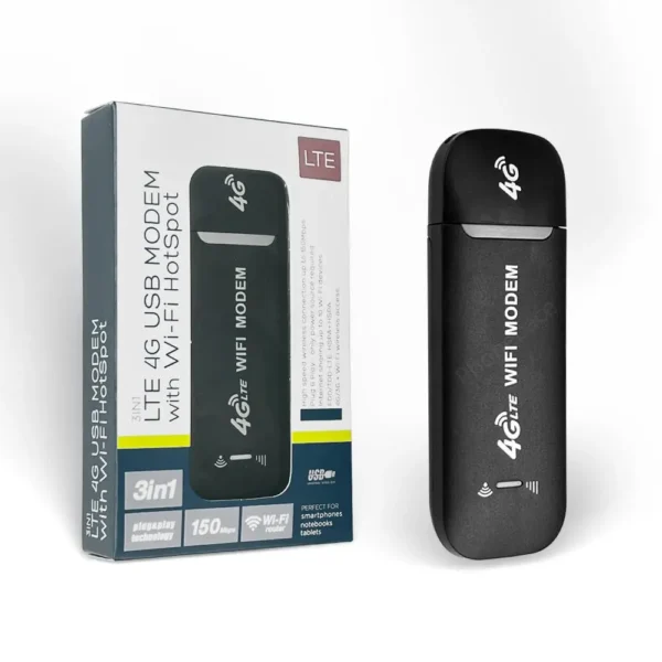 4G LTE USB WiFi Router Mobile Hotspot - Plug & Play Internet Access for up to 10 Users with Easy Micro SIM Insertion - Image 2