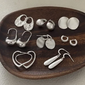 925 Sterling Silver Earrings For Women Trendy Simple Shinning Heart Earring Jewelry Prevent Allergy Party Christmas Accessories