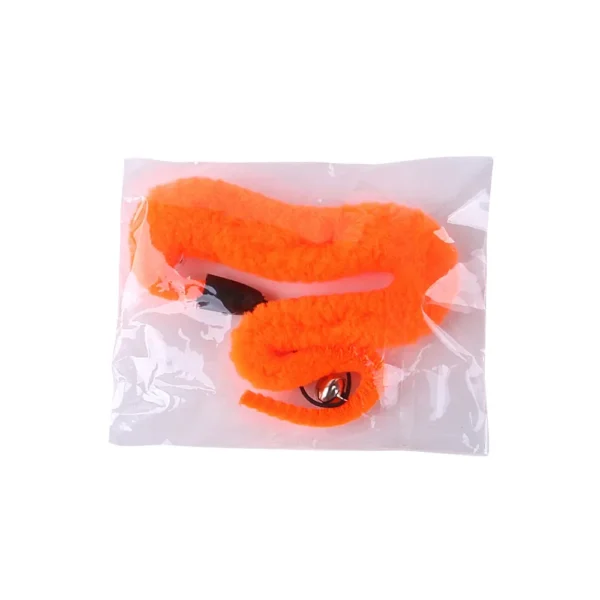 Kitten Playing Pet Accessories Worm on A String Cat Toys Interactive Funny Cat Stick Toy Furry Feather with Bell Cat Stick Toy - Image 5