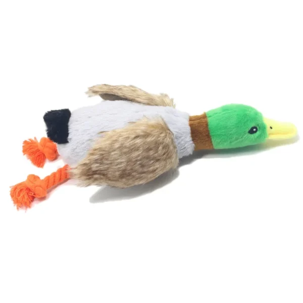 Cute Plush Duck Sound Toy Stuffed Squeaky Animal Squeak Dog Toy Cleaning Tooth Dog Chew Rope Toys Pet Dog Accessories Toys - Image 4