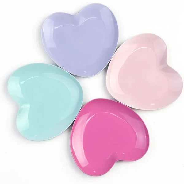 New Stainless Steel Cosmetic Storage Tray Heart Shape Nail Art Equipment Plate Surgical Dental Salon Manicure Tools - Image 6