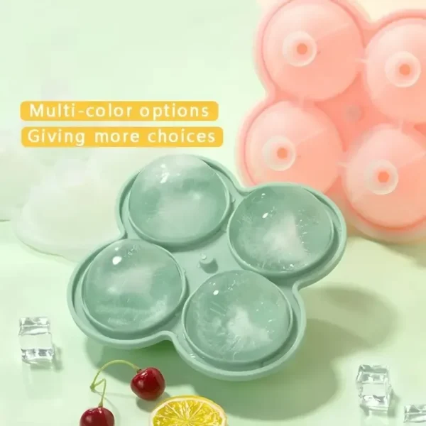 1pc Large Silicone Ice Cube Trays - Easy-Release, No Leakage, Perfect for Whiskey, Cocktails, Juice, and Parties - Image 2