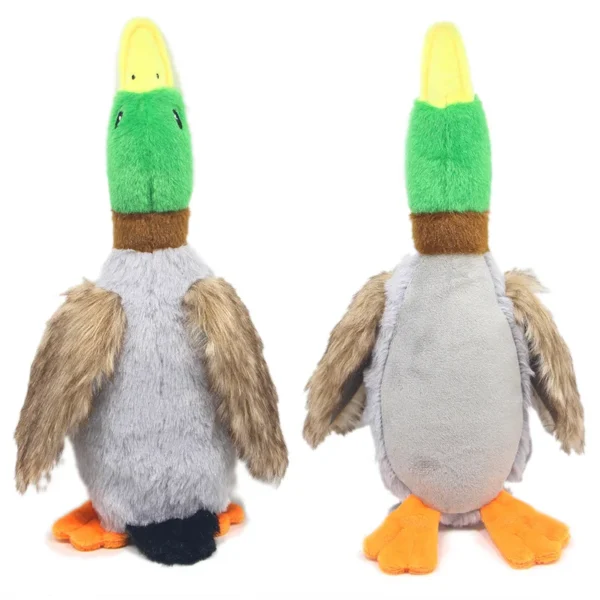 Cute Plush Duck Sound Toy Stuffed Squeaky Animal Squeak Dog Toy Cleaning Tooth Dog Chew Rope Toys Pet Dog Accessories Toys - Image 1