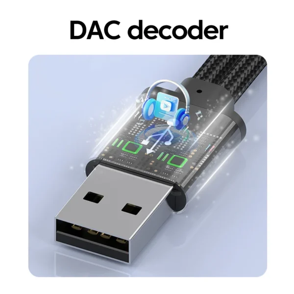 USB A to Dual 3.5mm Jack Audio Cable DCA Chip Listen Music/Voice Heaphone Adapter USB to 3.5mm Jack Audio Adapter For Lapto - Image 6