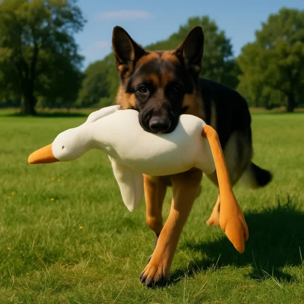 Large Plush White Duck Dog Toys Realistic Goose Design Dolls Suitable for Dogs Chew and Play Best Pet Supplies - Image 7