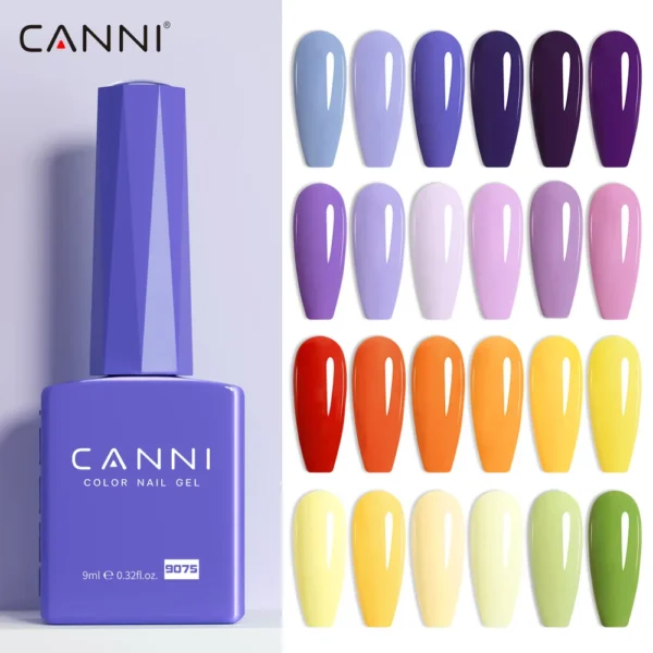 CANNI Fall Color Collection Gel Nail Polish TPO FREE 9ml Soak Off UV LED Semi Permanent Long Wear Diamond Top Nail Gel Varnish - Image 3