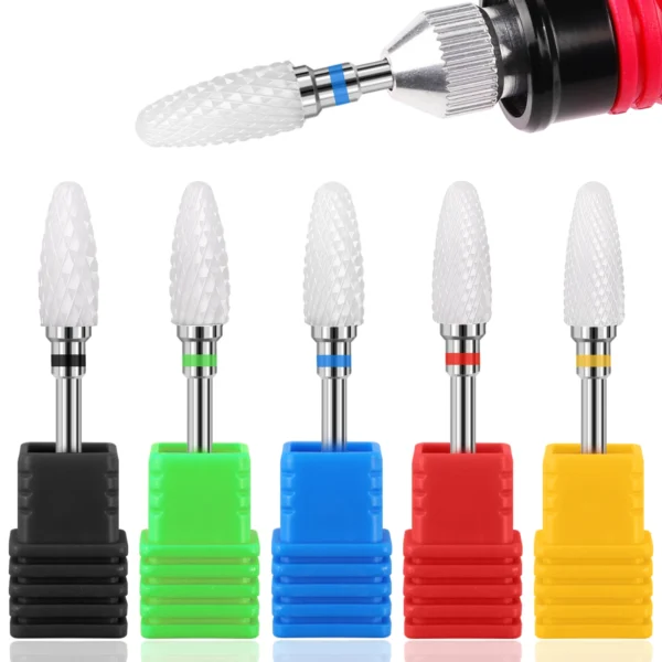 25 Type Ceramic Milling Cutter Nail Drill Bit Electric Manicure Drills Pedicure Mill Bits Machine Files Nail Art Tools Equipment - Image 3