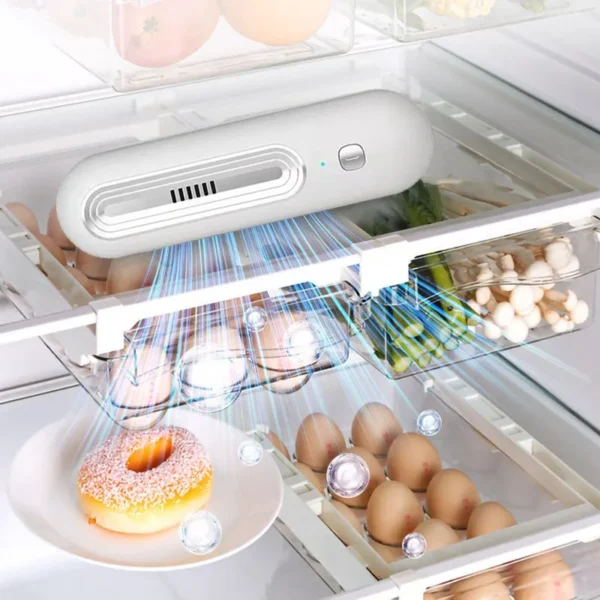 Refrigerator Deodorizer and Air Purifier - Extend Food Shelf Life, Remove Odors (Smoke, Pet, Toilet), for Car and Fridge - Image 2