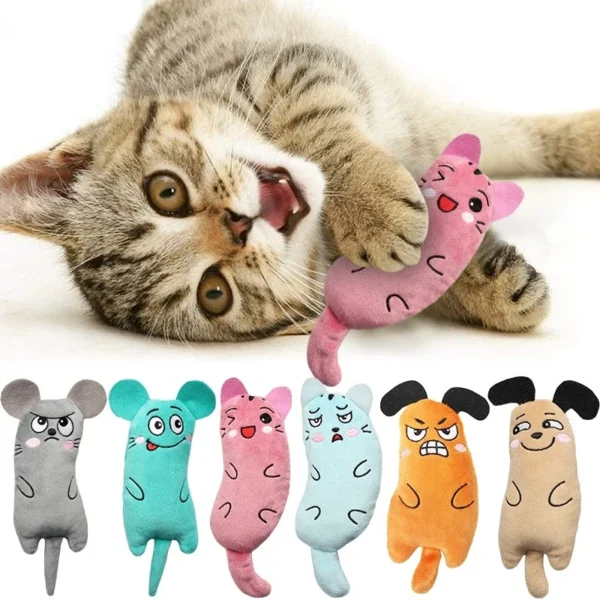Claws Thumb Bite Cat Mint for Cats Hot Pet Kitten Chewing Toy Funny Cute Plush Toy Teeth Grinding Catnip Cat Toys Interactive - Image 1