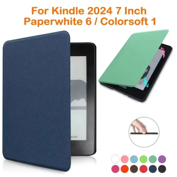 Smart Case For Kindle Paperwhite 6 12th Generation Case 2024 Magnetic Protective Shell For Kindle Paperwhite 2024 7 inch - Image 7