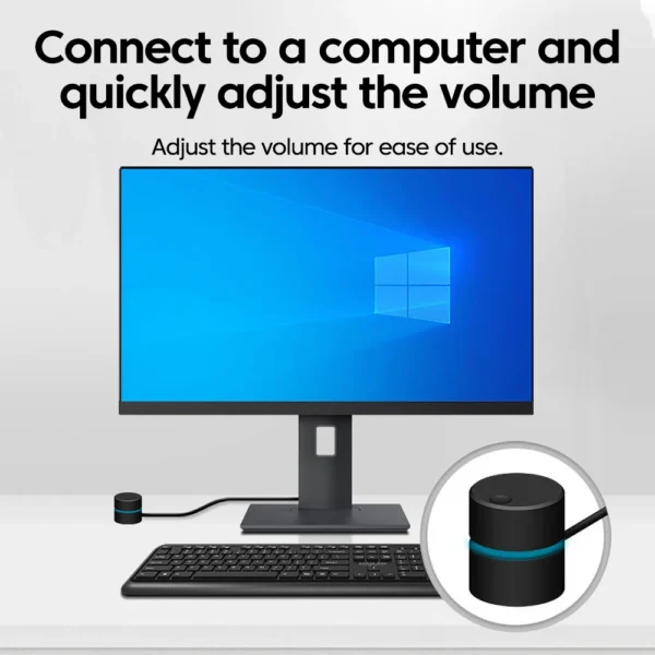 New Computer Volume Control Switch Universal Desktop Laptop USB External Extension Cable Volume Adjuster - Image 2