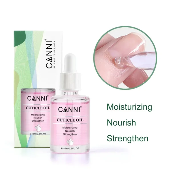 CANNI15ml Cuticle Oil Cuticle Softener New Arrival 6 Flavor Nail Nourish Care Pure Natural Manicure Cuticle Deep Moisturize Oil - Image 3