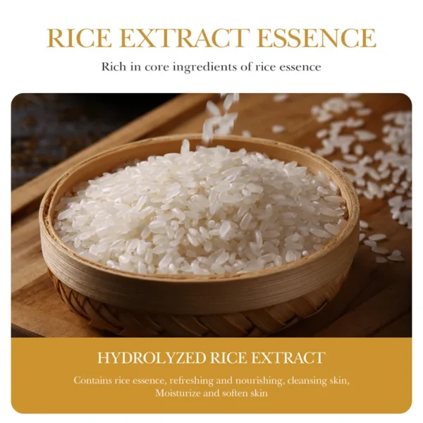 BIOAQUA White Rice Raw Pulp Facial Soap Face Wash Foam Facial Cleanser Moisturizing Oil Control Body Bathing Handmade Soap - Image 3