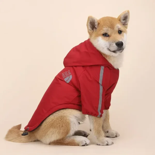 Reflective Pet Clothes Autumn Winter Pet Dog Waterproof Warm Coat Cotton Hooded Jacket The Dog Face Small Dog Clothes - Image 6