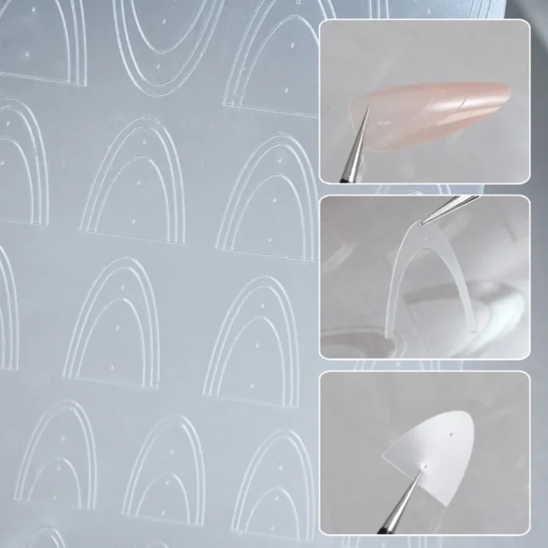1pcs Hollow Lace Simple Fashion French Nail Stickers Self-Adhesive Slider Nail Art Decals Decoration DIY Nail Art Accessories - Image 7