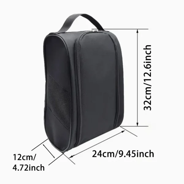 Portable Golf Shoe Bag Oxford Cloth Shoe Carrier Bags Breathable Lightweight Golf Handbag Dustproof Football Tennis Shoe Bag - Image 5