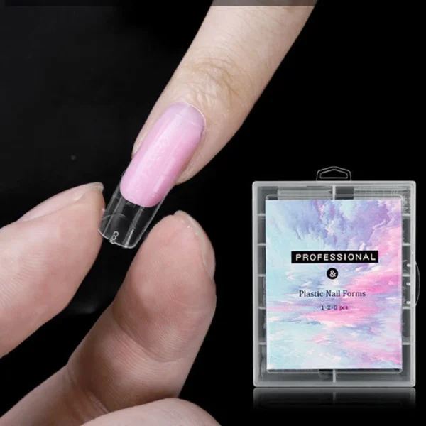 Misscheering 120Pcs/Box Transparent Fake Nails Acrylic French Nail Tips Full Coverage Press On Nails Accessory DIY Manicure Tool - Image 3