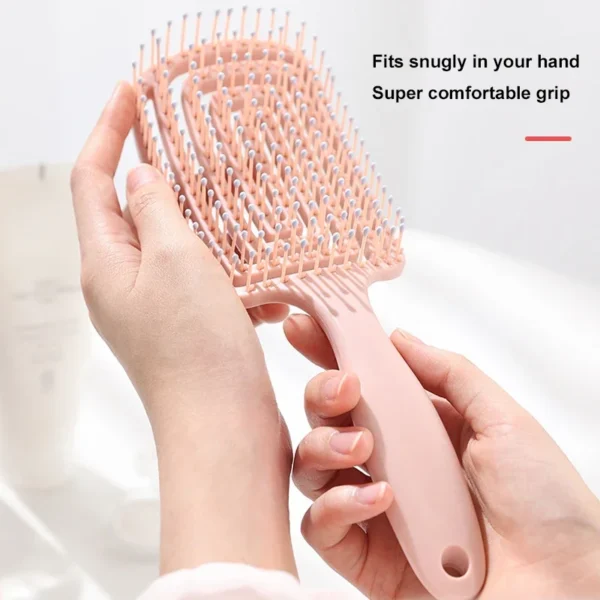 5pcs comb set Relaxing Elastic Massage Comb Hollow Out Hair Brush Scalp Massage Combs Hair Styling Spray bottle Hair Salon Tools - Image 3