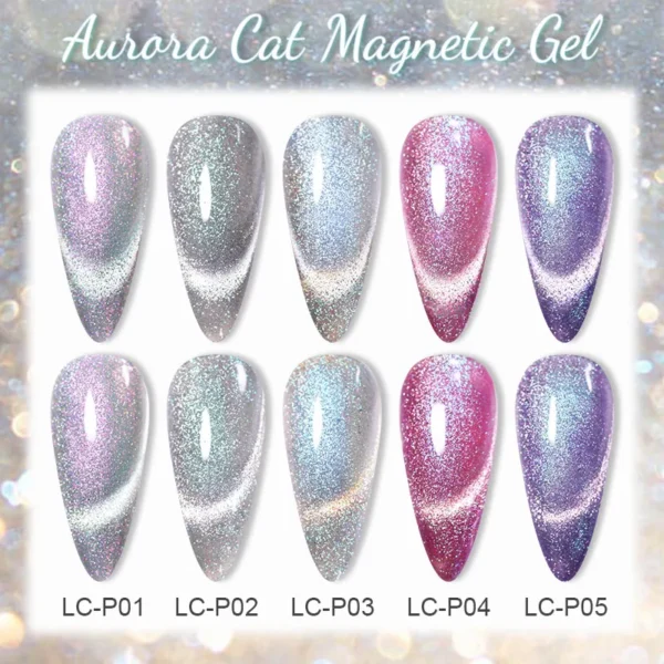 LILYCUTE 7ml Aurora Cat Magnetic Gel Nail Polish Reflective Magnet Gel Varnishes Semi Permanent UV Gel For Nail Art Manicure DIY - Image 3