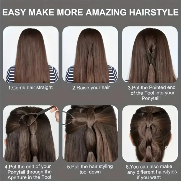 6pcs/Set Hair Brush Set Hairdressing Spray Bottle Hair Braiding Loop Rat Tail Comb Teasing Hair Brsuh Edge Control Hair Brush - Image 5