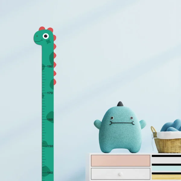 Cute Cartoon Height Sticker Unicorn Dinosaur Giraffe Wall Height Measuring Ruler Stickers For Kids Room Kindergarten Decor - Image 5