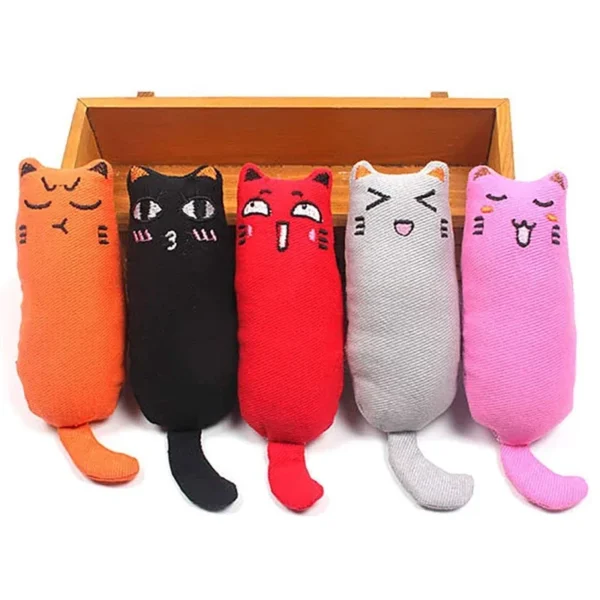 Rustle Sound Catnip Toy Cats Products for Pets Cute Cat Toys for Kitten Teeth Grinding Cat Plush Thumb Pillow Pet Accessories - Image 2