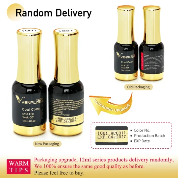 Venalisa Super Color Gel Varnish 12ml Diamond Shining Glitter Sequin Starry Platinum Nail Enamel Long Lasting Time Gel Polish - Image 6