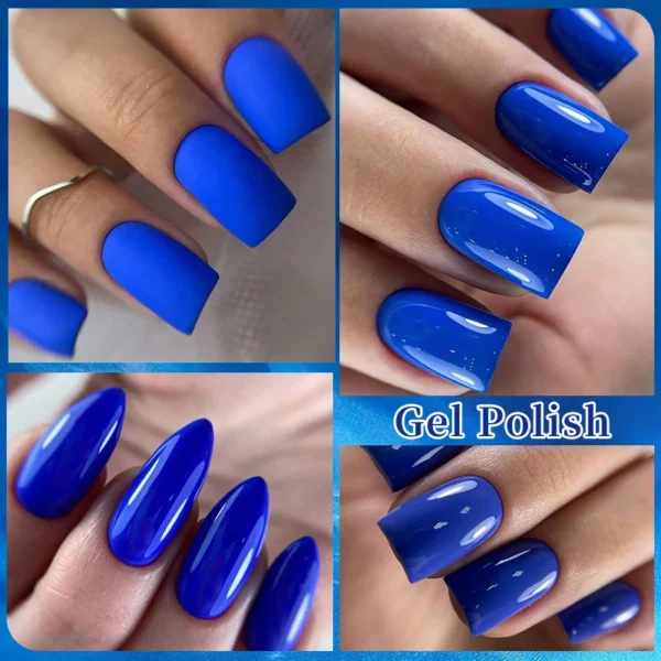 LILYCUTE 7ML Gel Nail Polish Blue Series Vernis Semi Permanent UV Gel Nail Art Design Soak Off Nail Gel Polish All For Manicure - Image 4