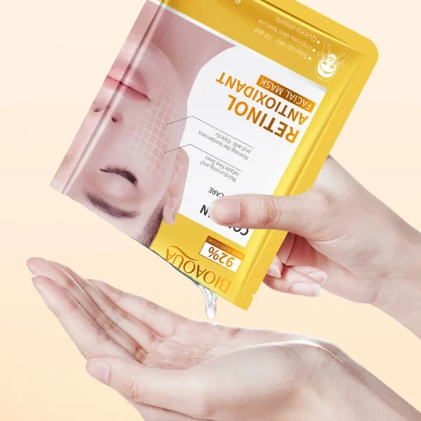 15pcs BIOAQUA Retinol Collagen Facial Masks Firming Moisturizing Nourishing Hydrating Face Mask Facial Skin Care Products - Image 3