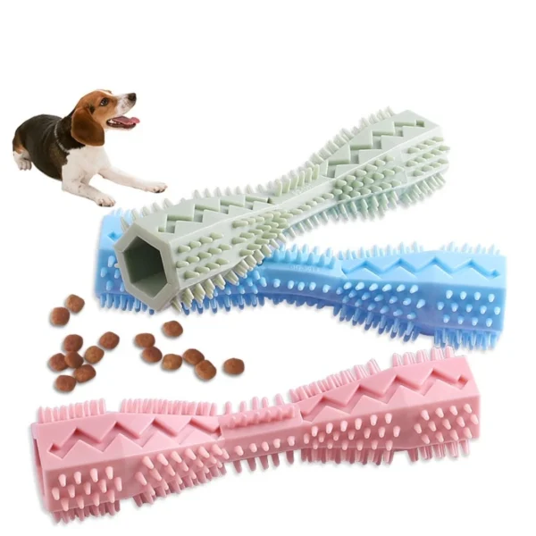 Pet teething toy Dog chew stick Bite resistant pet fun leaky food toy teething cleaner stick - Image 1