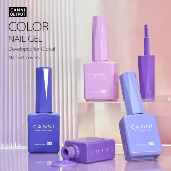 CANNI Gel Nail Polish VIP Kit Gorgeous Color Full Coverage Hot Sale Soak Off UV LED Semi Permanent Gel Varnish Winter Nails - Image 3