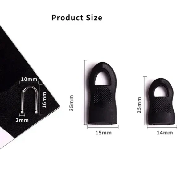 8pcs Replacement Zipper Head Tool-free Removable Zipper Puller for Luggage Schoolbag End Fit Rope Tag Clothing Zip Fixer Broken - Image 5