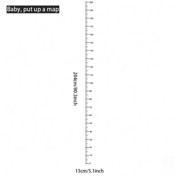 1PC Height Sticker 0-200cm Sticker, Living Room Bedroom, Dormitory Wall Waterproof Self-adhesive Height - Image 3