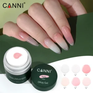CANNI 30g Jelly Pink Rose Extension Gel Fast Builder Nail Gel Soak Off UV LED Construction Air Pump Sculpture Gel Nail Varnish