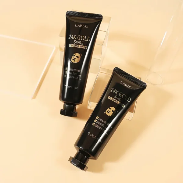 LAIKOU 24K Gold Sakura Peeling Face Mask Anti Wrinkle Whitening Blackhead Removal Facial Tear Off Mask Skin Care Products - Image 2