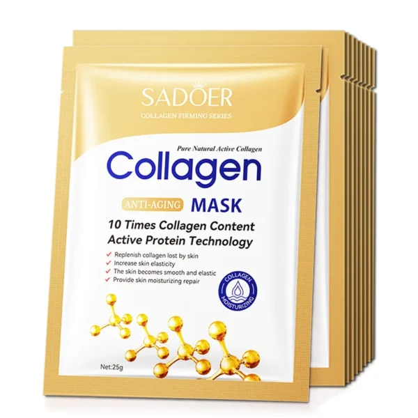 20pcs Hyaluronic Acid Collagen Face Mask skincare Moisturizing Firming Hydrating Facial Masks Sheet Mask Korean Skin Care - Image 2