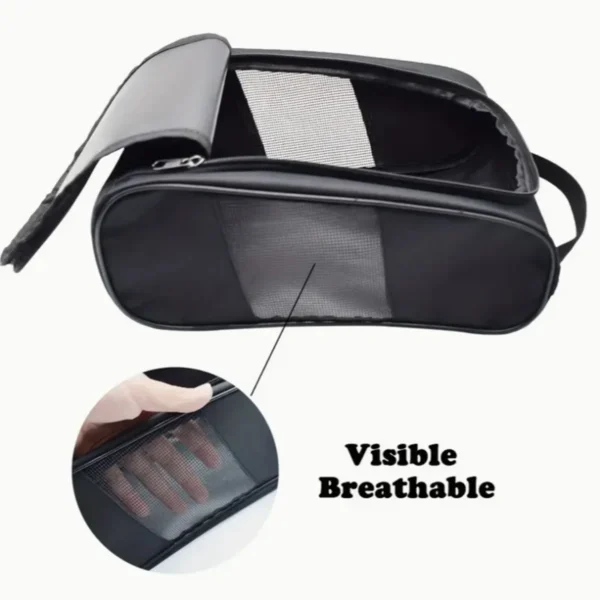 Portable Golf Shoe Bag Oxford Cloth Shoe Carrier Bags Breathable Lightweight Golf Handbag Dustproof Football Tennis Shoe Bag - Image 3