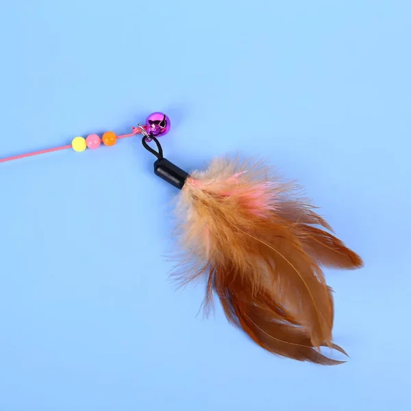 Wire Feather Cat Tickling Stick Pet Products for Cats Pet Cat Toys Interactive Cat Stick Toy Kitten Playing Pet Accessories - Image 4