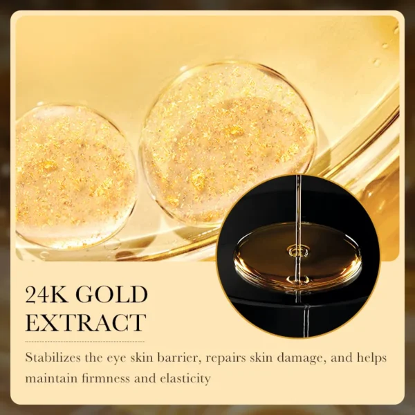24k Gold Hyaluronic Acid Eye Cream Anti Dark Circles Eye Bags Firming Moisturizing Eyes Skin Care Prodcuts - Image 2