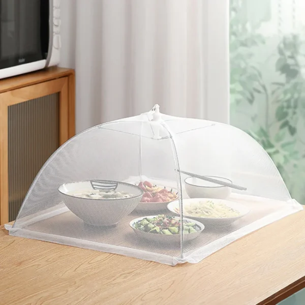 1PC Dining table cover vegetable cover home foldable table cover new dust and fly proof - Image 4
